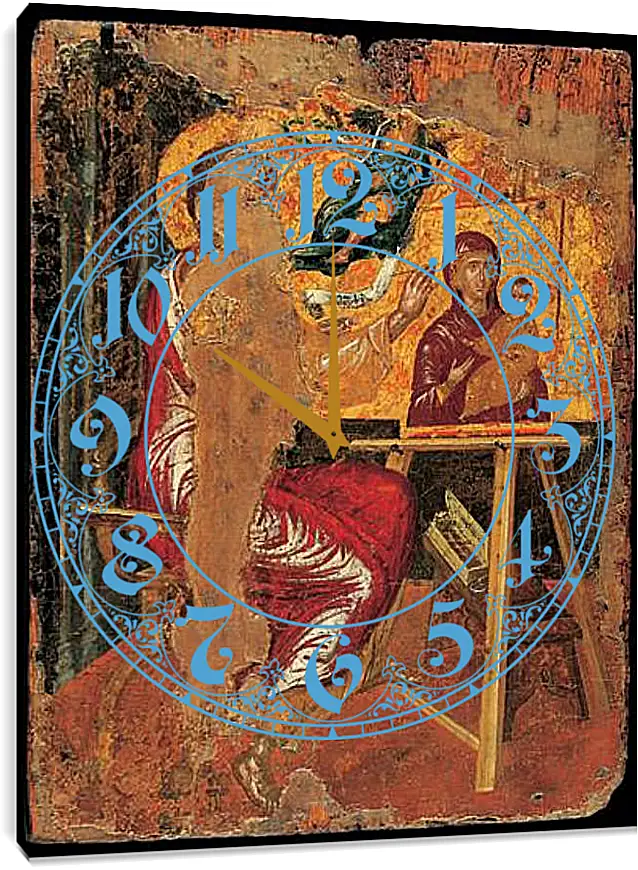 Часы картина - Saint Luke Drawing the Virgin. Эль Греко