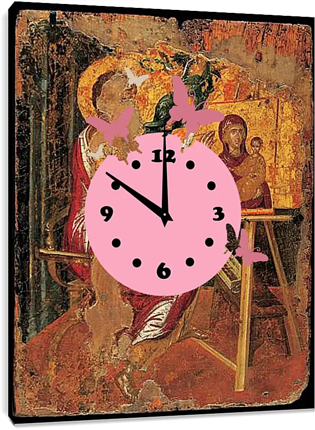 Часы картина - Saint Luke Drawing the Virgin. Эль Греко