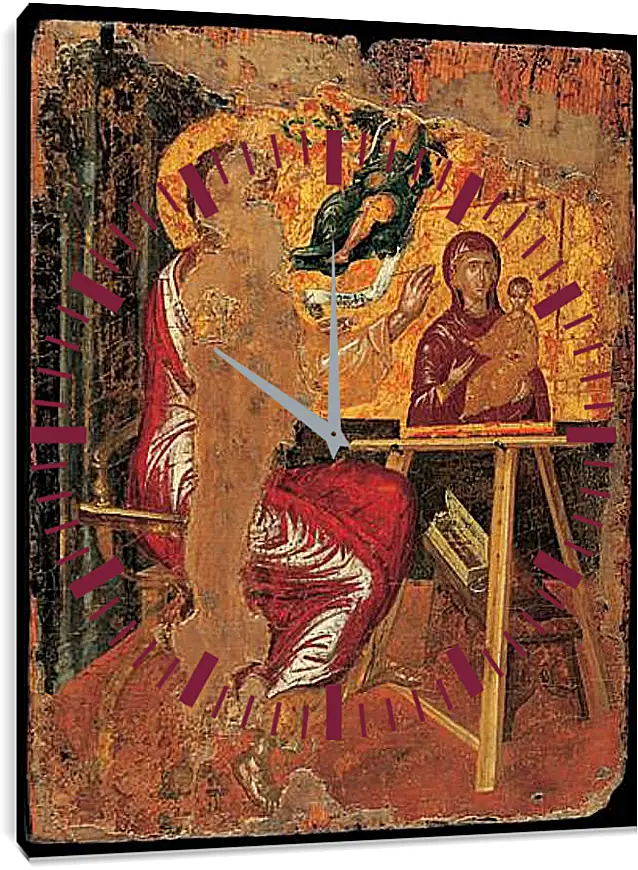 Часы картина - Saint Luke Drawing the Virgin. Эль Греко