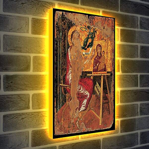 Лайтбокс световая панель - Saint Luke Drawing the Virgin. Эль Греко