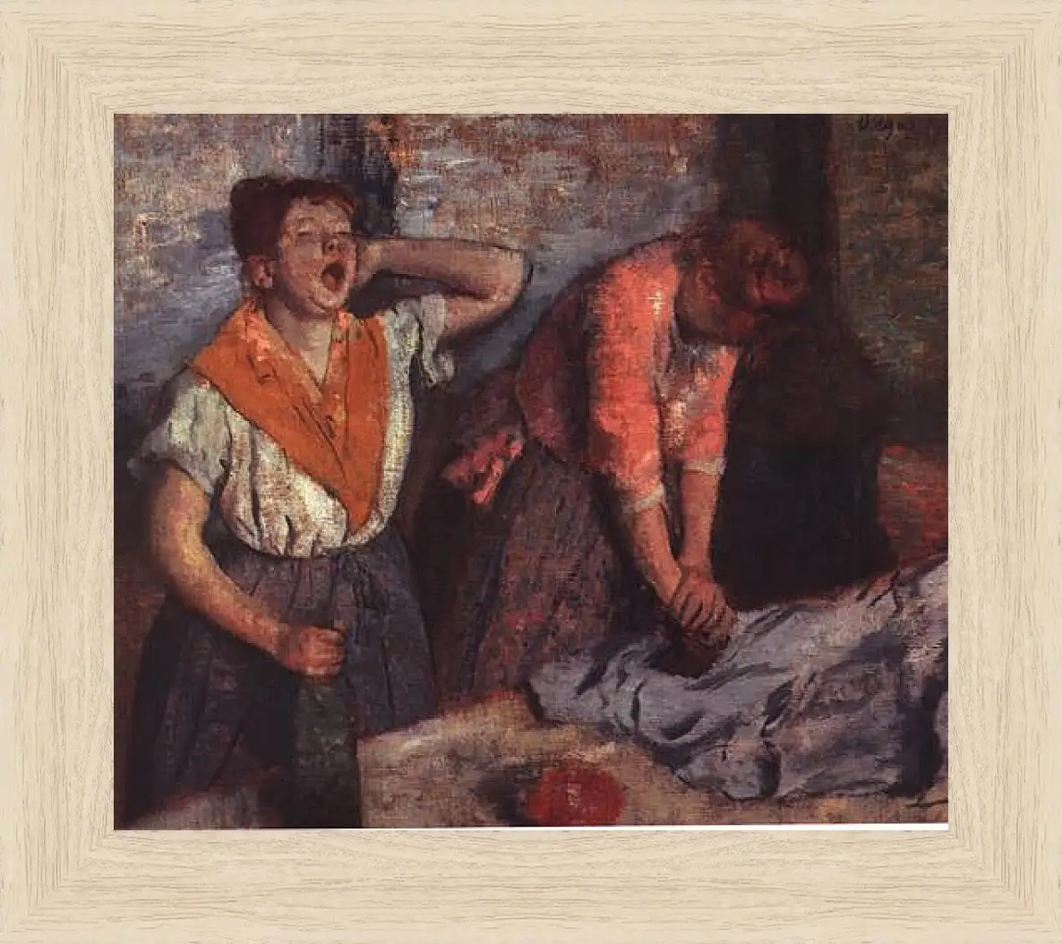 Картина в раме - Women Ironing. Эдгар Дега