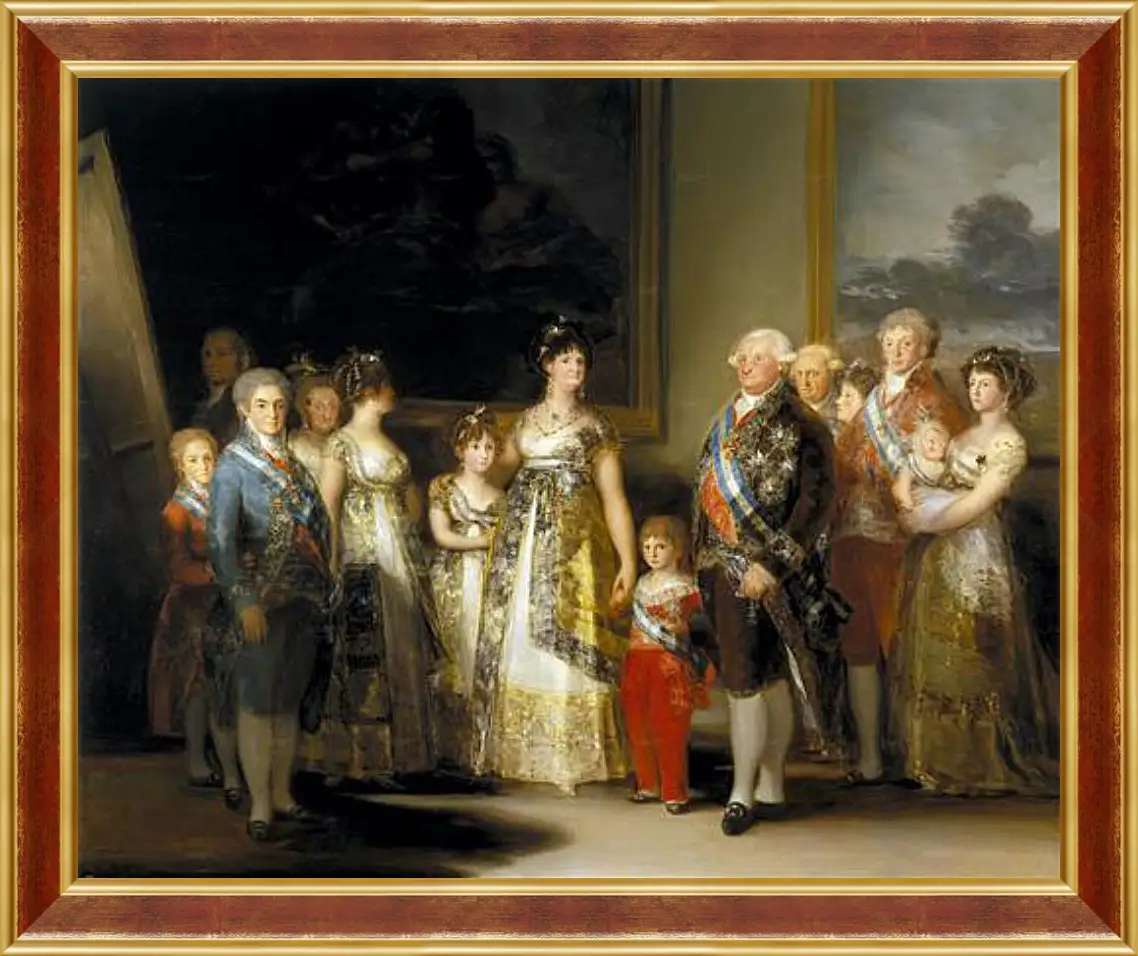 Картина в раме - The Family of Charles IV. Франсиско Гойя