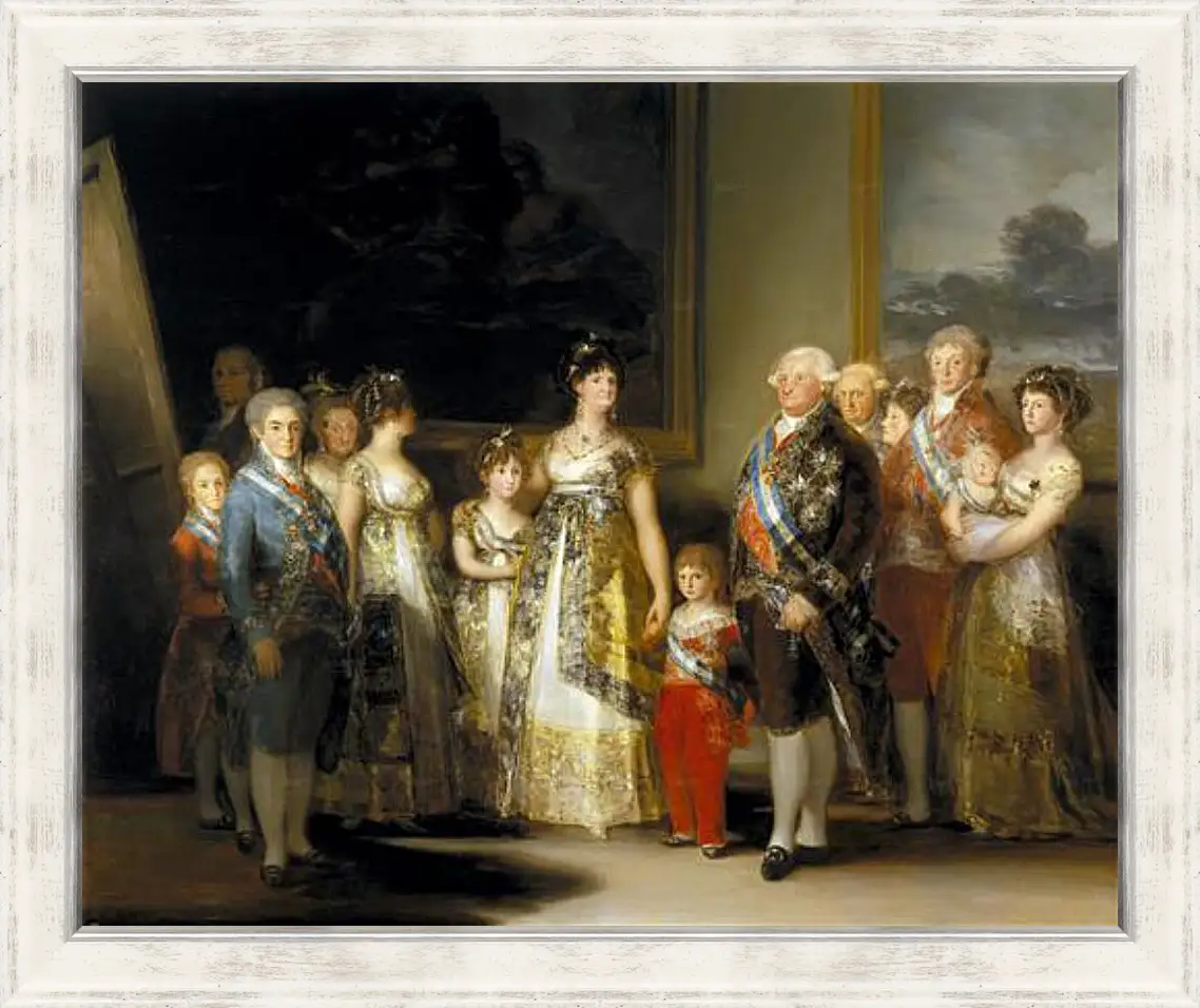 Картина в раме - The Family of Charles IV. Франсиско Гойя