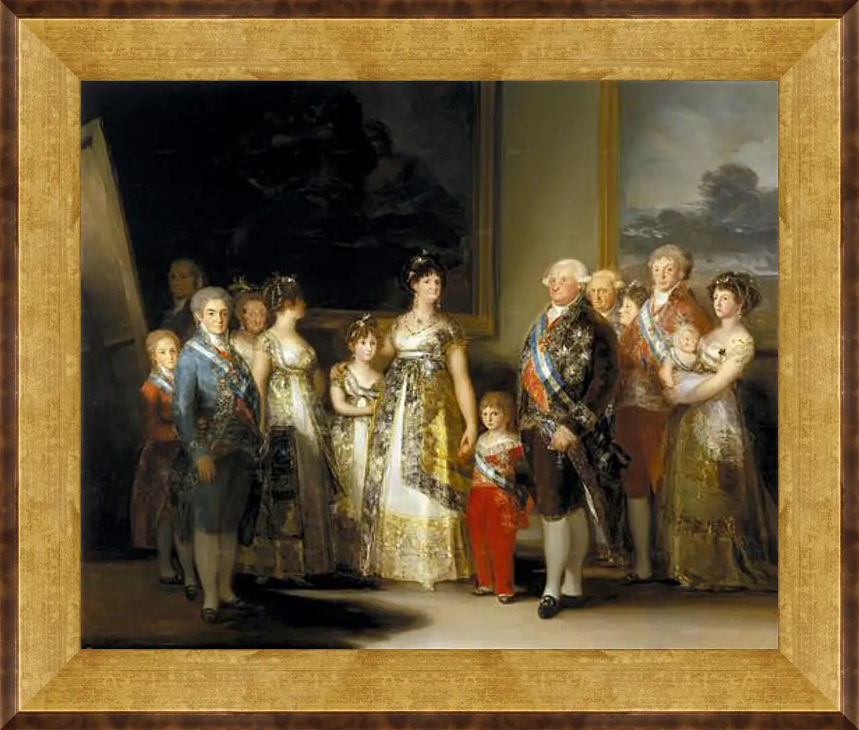 Картина в раме - The Family of Charles IV. Франсиско Гойя