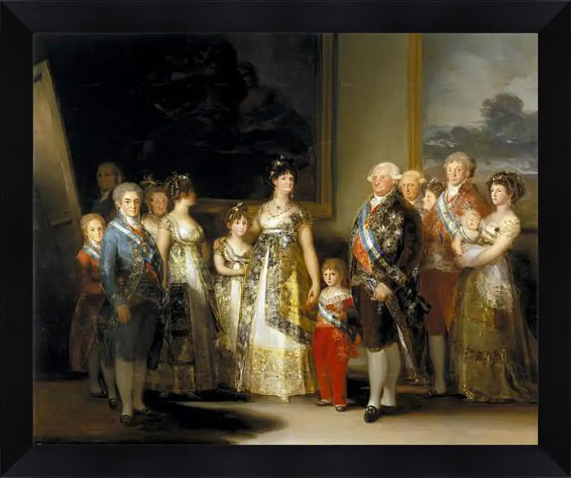 Картина в раме - The Family of Charles IV. Франсиско Гойя