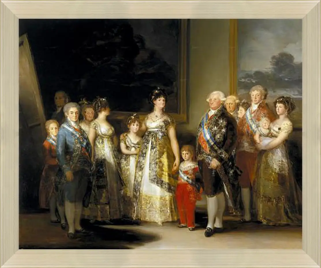 Картина в раме - The Family of Charles IV. Франсиско Гойя