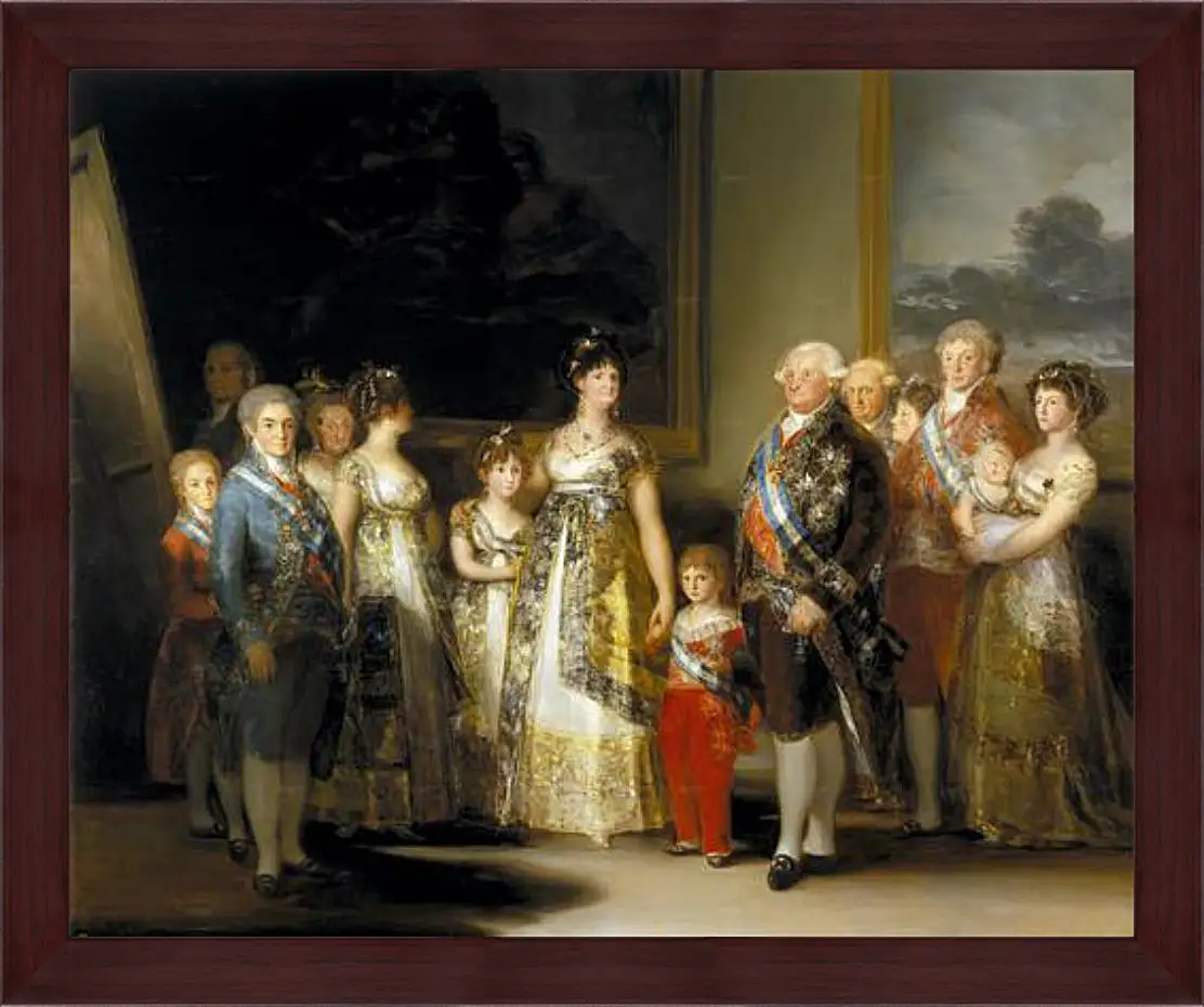 Картина в раме - The Family of Charles IV. Франсиско Гойя