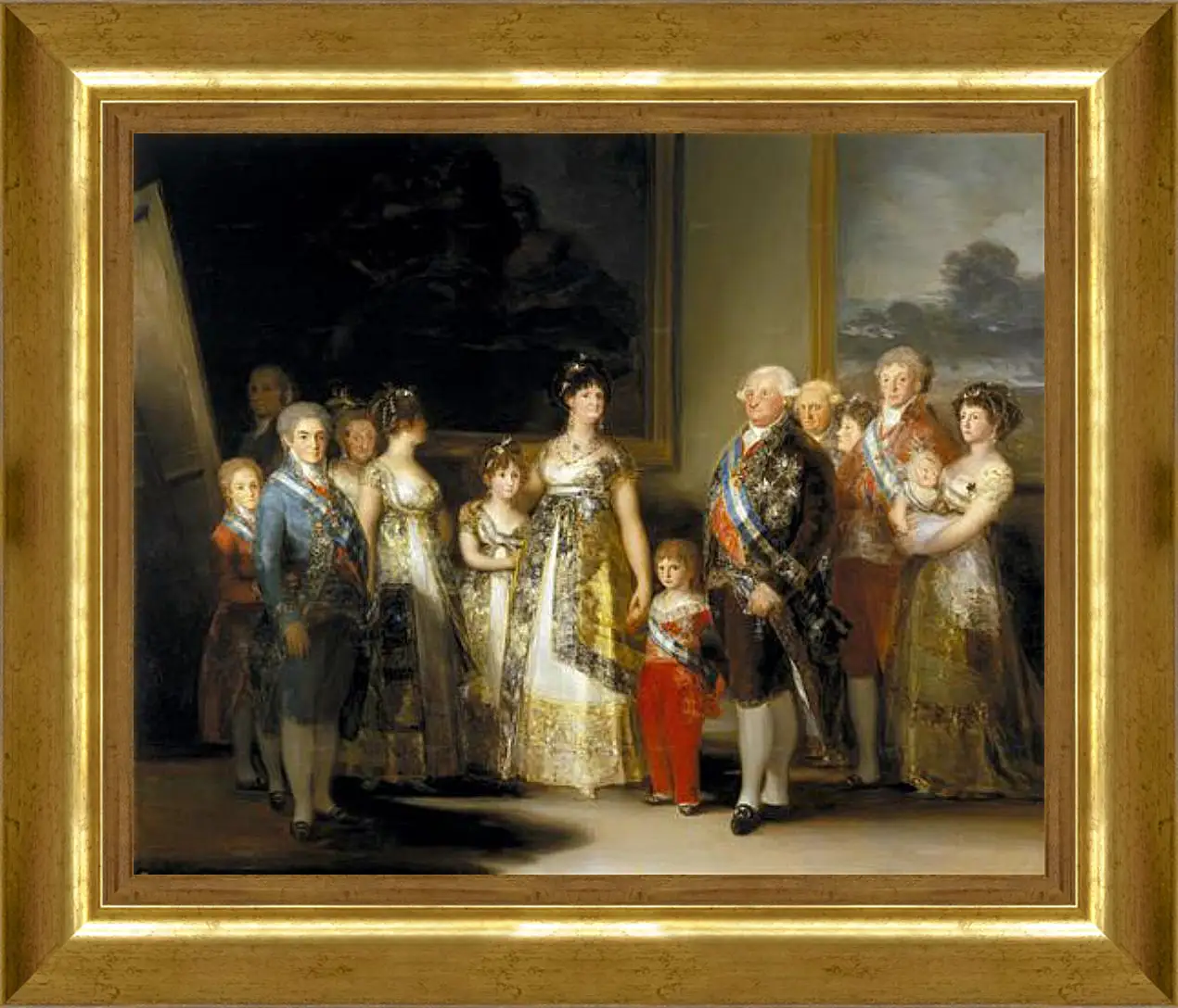 Картина в раме - The Family of Charles IV. Франсиско Гойя