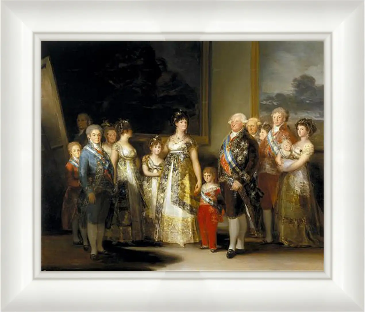 Картина в раме - The Family of Charles IV. Франсиско Гойя