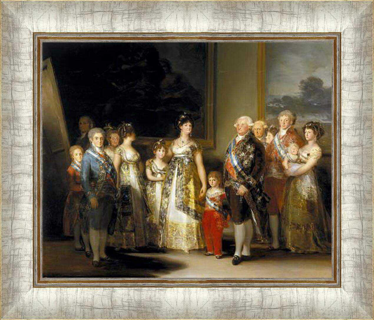 Картина в раме - The Family of Charles IV. Франсиско Гойя