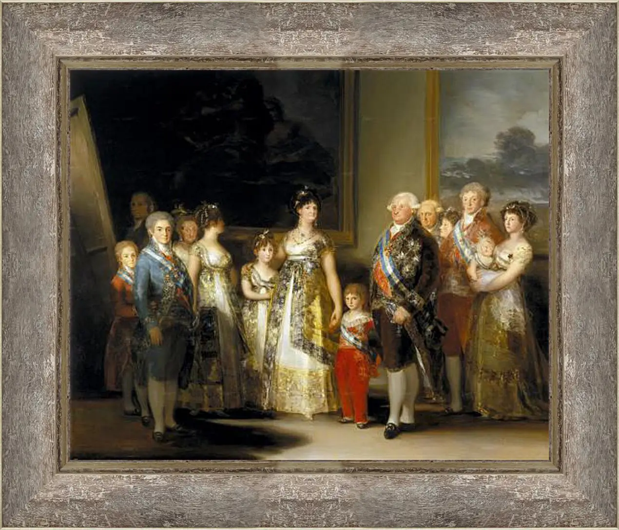 Картина в раме - The Family of Charles IV. Франсиско Гойя