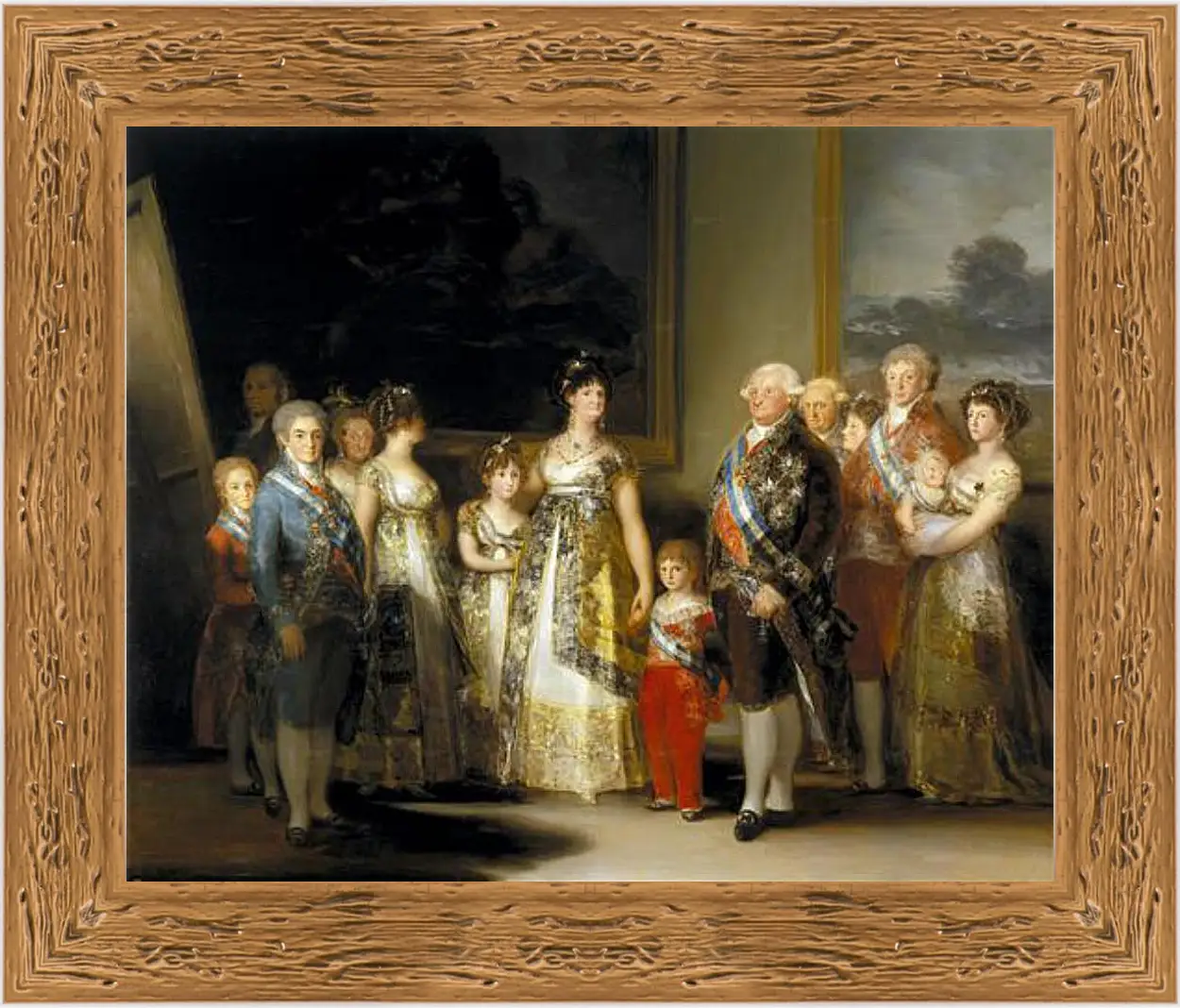 Картина в раме - The Family of Charles IV. Франсиско Гойя