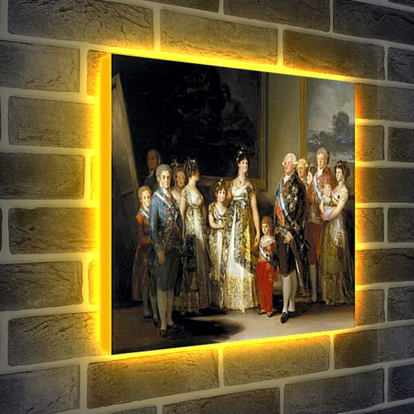 Лайтбокс световая панель - The Family of Charles IV. Франсиско Гойя