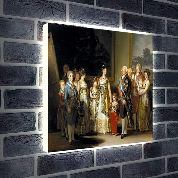 Лайтбокс световая панель - The Family of Charles IV. Франсиско Гойя
