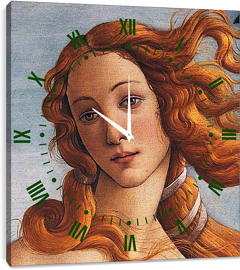 Часы картина - Рождение Венеры. Сандро Боттичелли