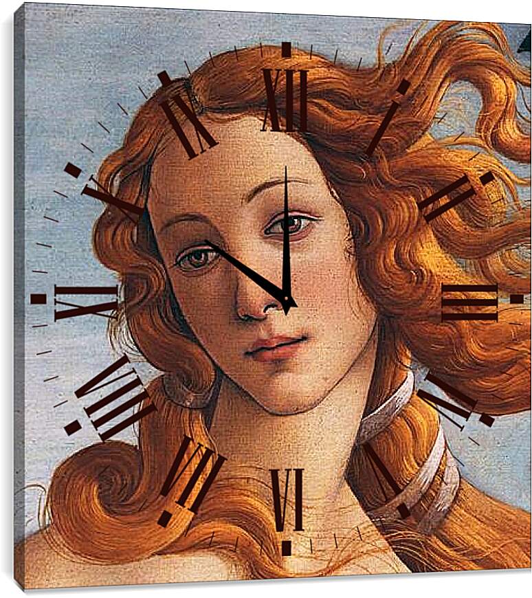 Часы картина - Рождение Венеры. Сандро Боттичелли