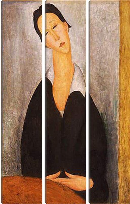 Модульная картина - Portrait of a Polish Woman. Портрет польки. Амедео Модильяни
