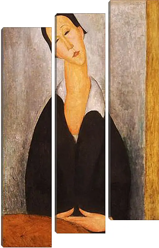 Модульная картина - Portrait of a Polish Woman. Портрет польки. Амедео Модильяни