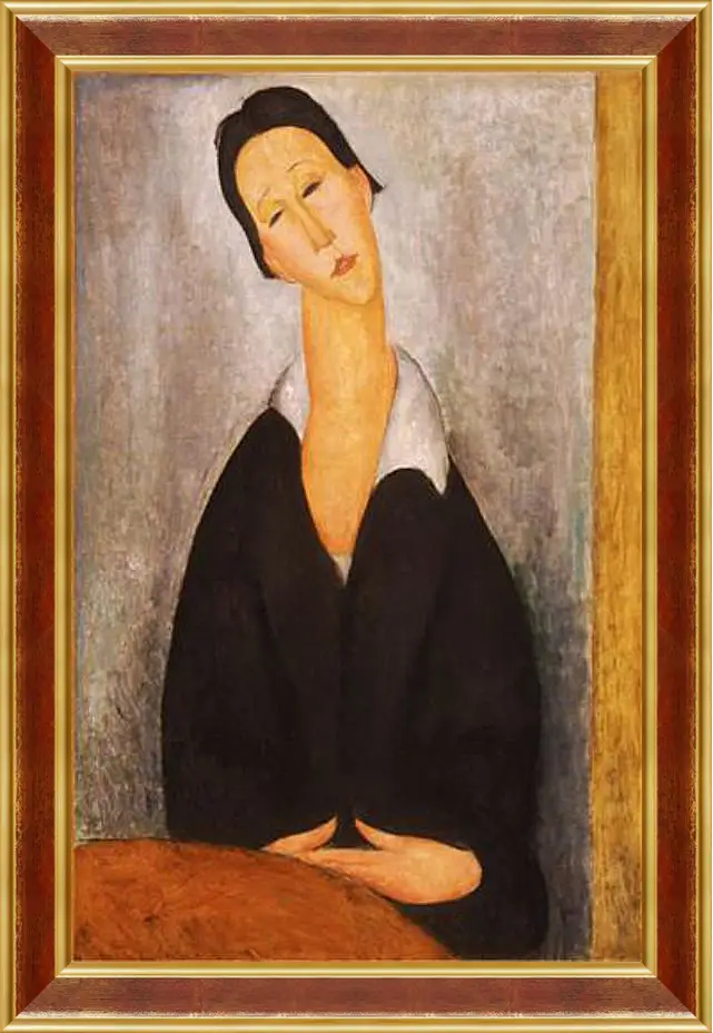 Картина в раме - Portrait of a Polish Woman. Портрет польки. Амедео Модильяни