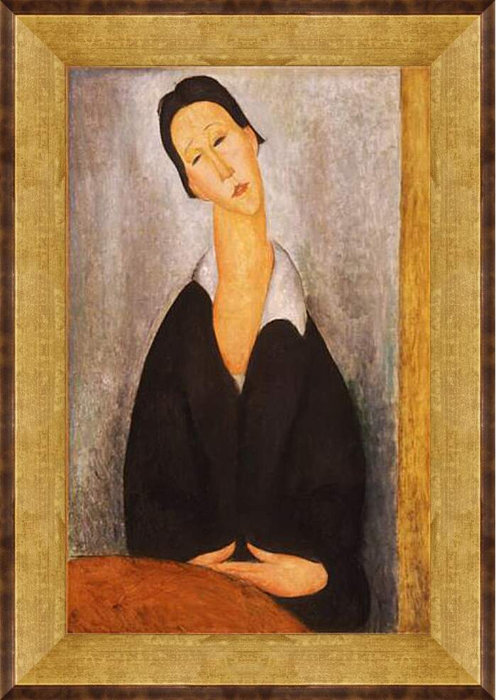 Картина в раме - Portrait of a Polish Woman. Портрет польки. Амедео Модильяни