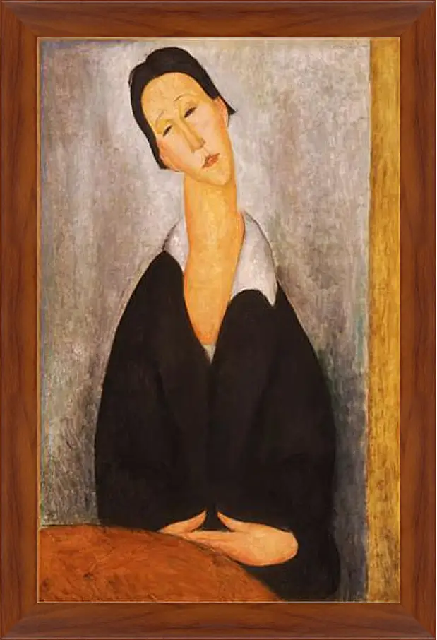 Картина в раме - Portrait of a Polish Woman. Портрет польки. Амедео Модильяни