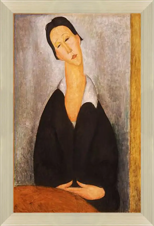 Картина в раме - Portrait of a Polish Woman. Портрет польки. Амедео Модильяни