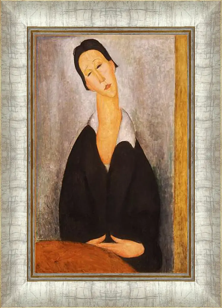 Картина в раме - Portrait of a Polish Woman. Портрет польки. Амедео Модильяни