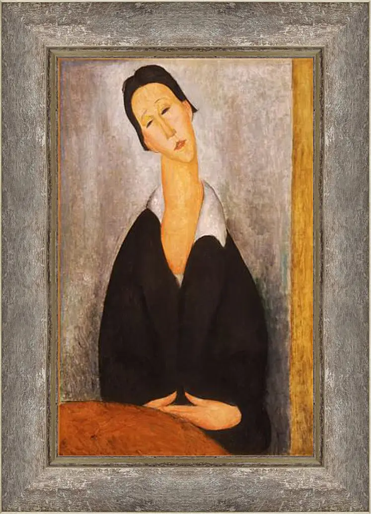 Картина в раме - Portrait of a Polish Woman. Портрет польки. Амедео Модильяни