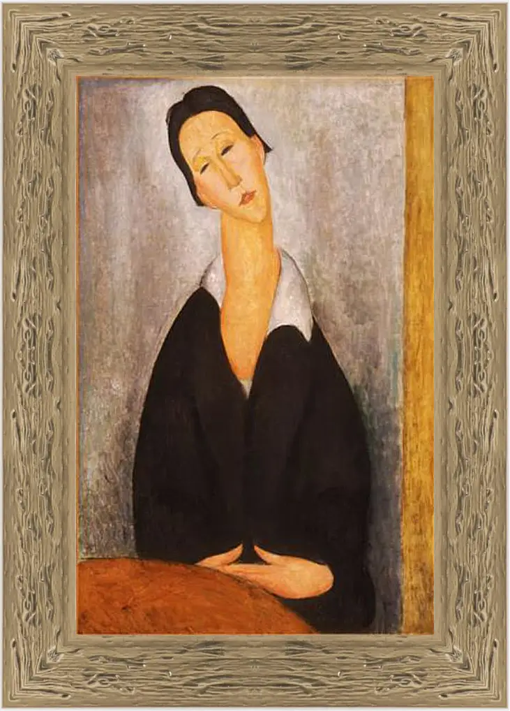 Картина в раме - Portrait of a Polish Woman. Портрет польки. Амедео Модильяни