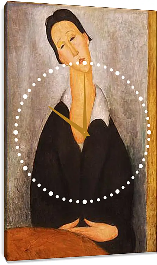 Часы картина - Portrait of a Polish Woman. Портрет польки. Амедео Модильяни