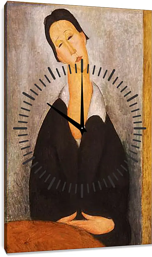 Часы картина - Portrait of a Polish Woman. Портрет польки. Амедео Модильяни
