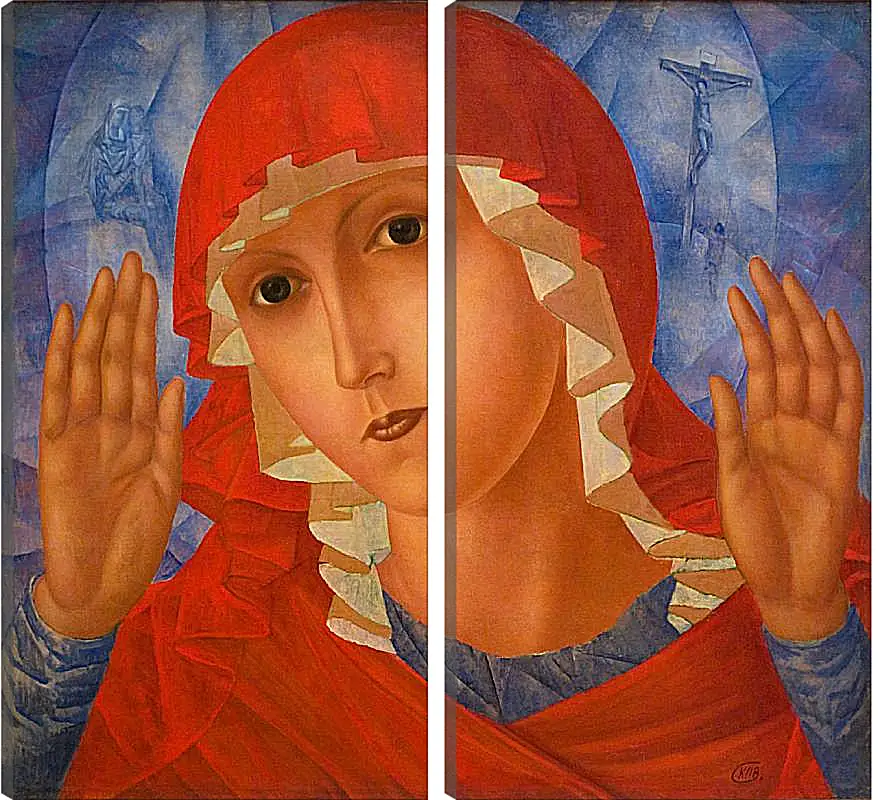 Модульная картина - Красная мадонна. Петров-Водкин