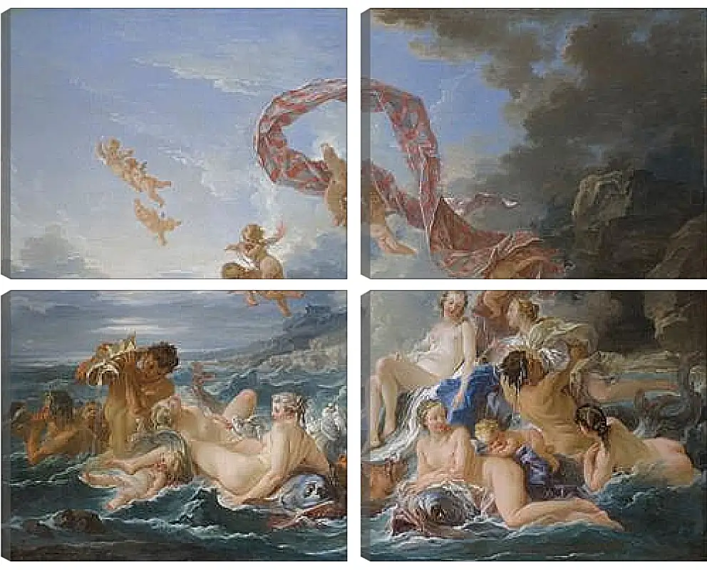 Модульная картина - The Triumph of Venus. Франсуа Буше