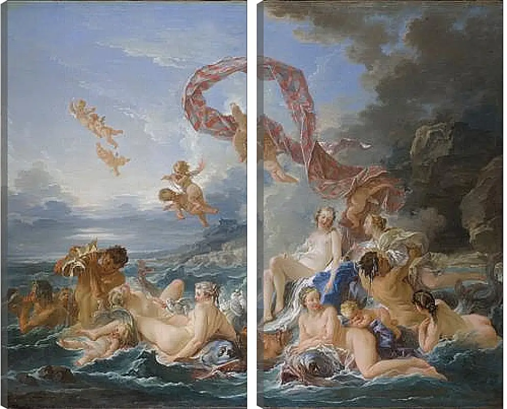 Модульная картина - The Triumph of Venus. Франсуа Буше