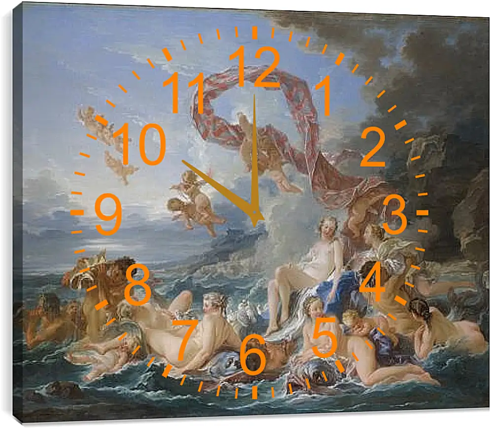 Часы картина - The Triumph of Venus. Франсуа Буше