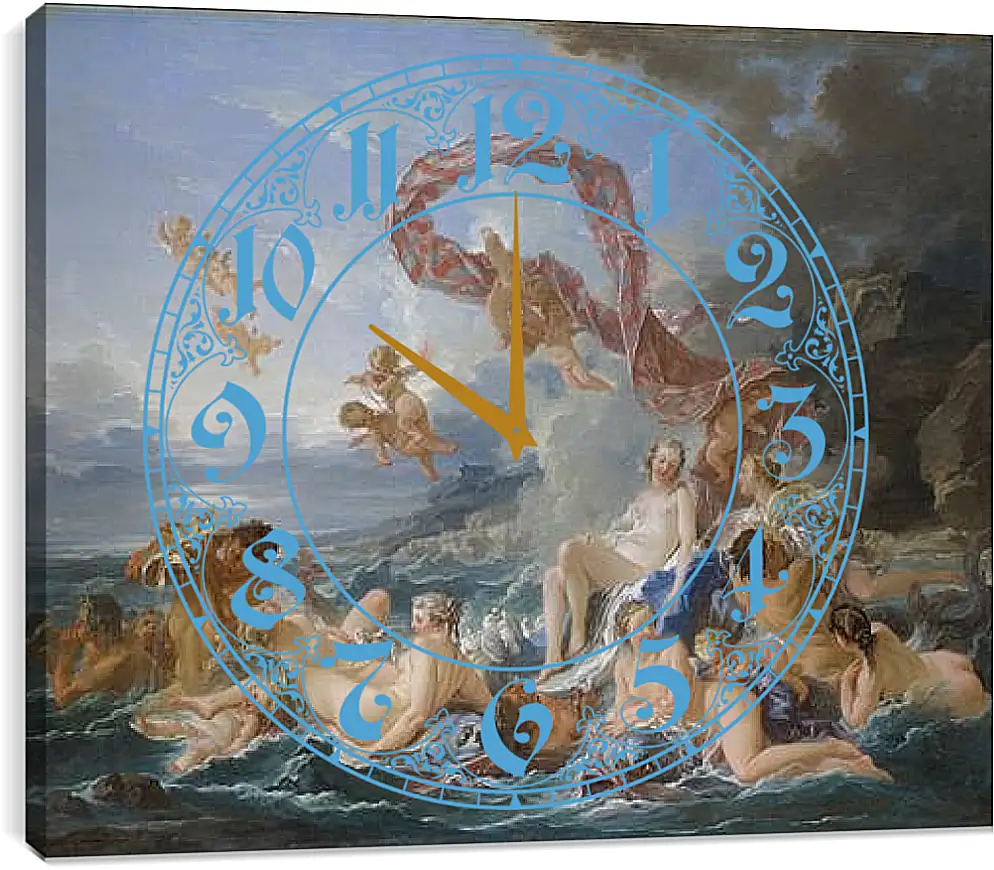 Часы картина - The Triumph of Venus. Франсуа Буше