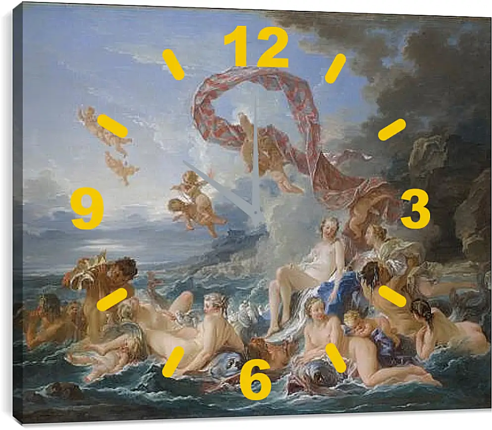 Часы картина - The Triumph of Venus. Франсуа Буше