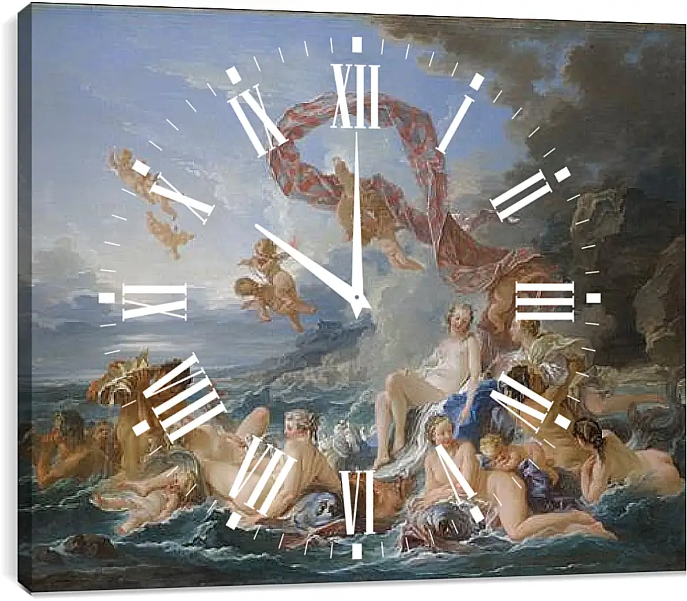 Часы картина - The Triumph of Venus. Франсуа Буше
