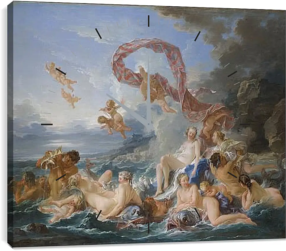 Часы картина - The Triumph of Venus. Франсуа Буше