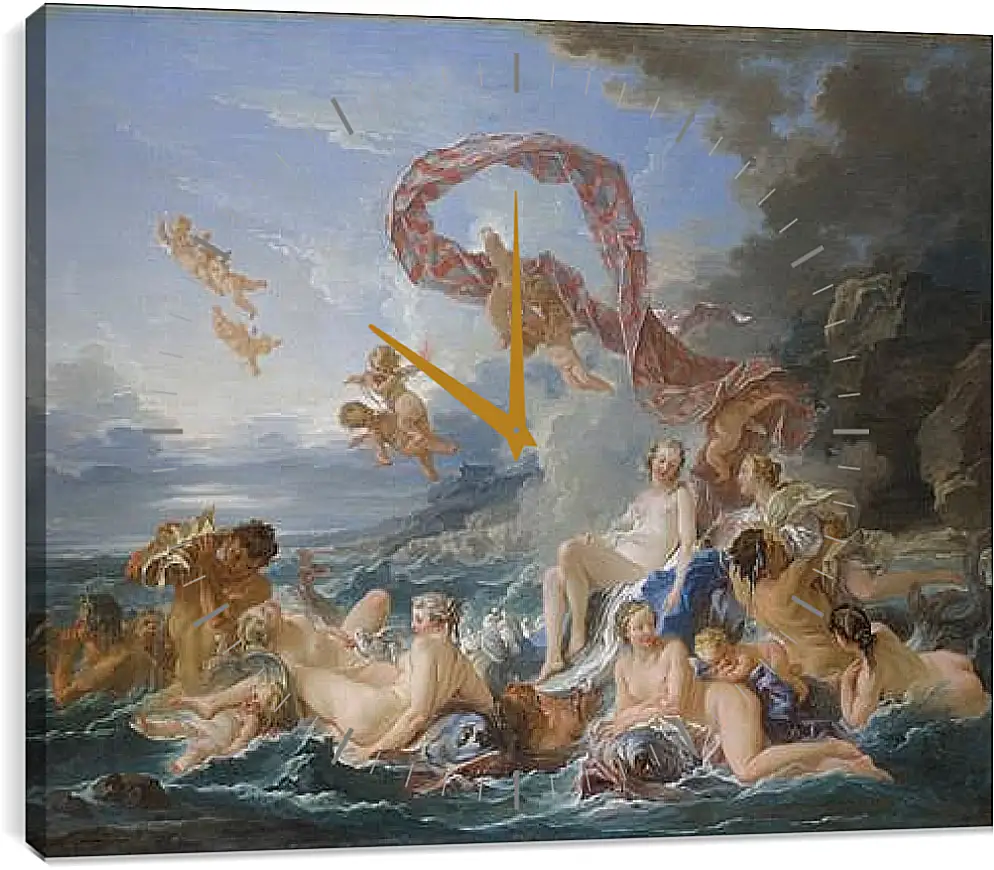 Часы картина - The Triumph of Venus. Франсуа Буше