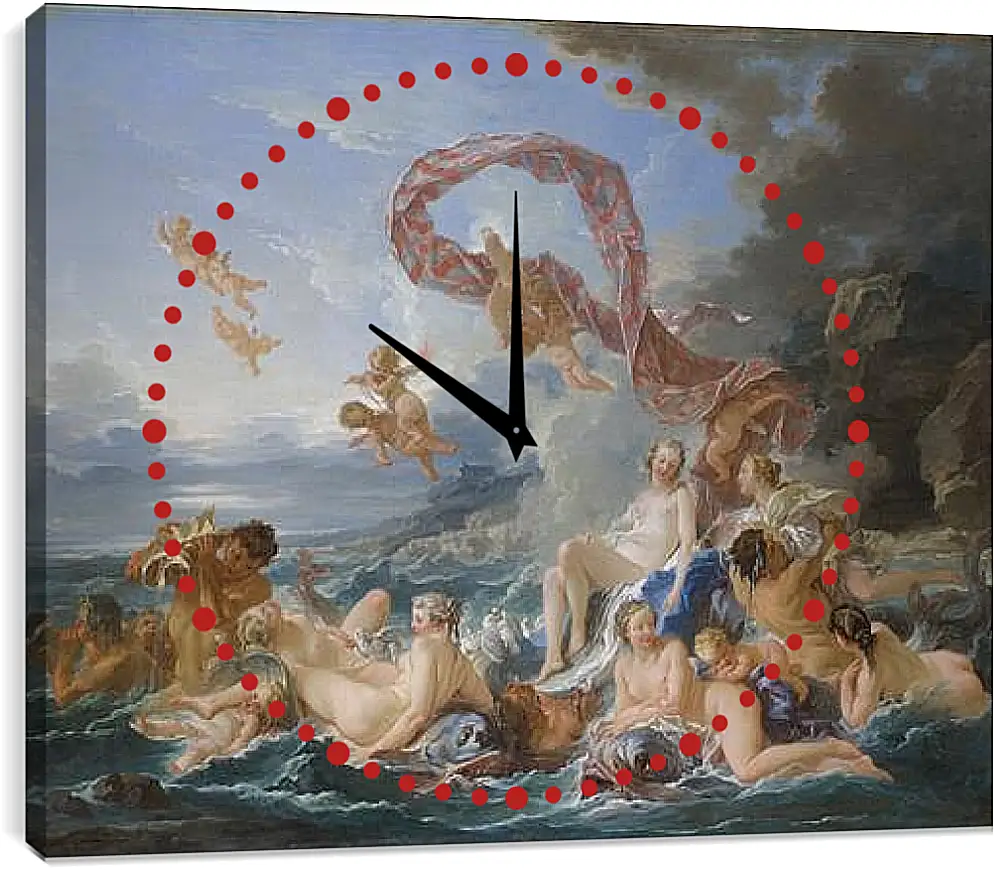 Часы картина - The Triumph of Venus. Франсуа Буше
