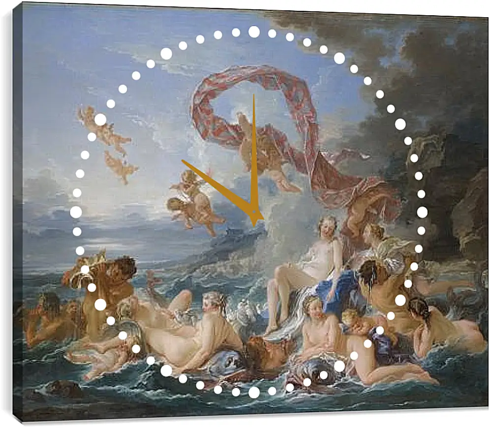 Часы картина - The Triumph of Venus. Франсуа Буше