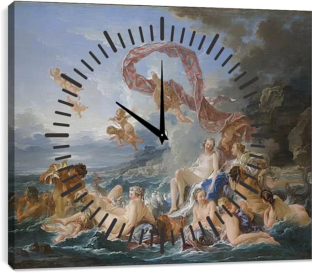 Часы картина - The Triumph of Venus. Франсуа Буше