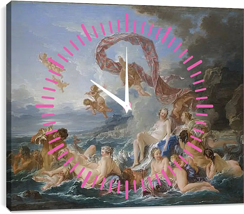 Часы картина - The Triumph of Venus. Франсуа Буше