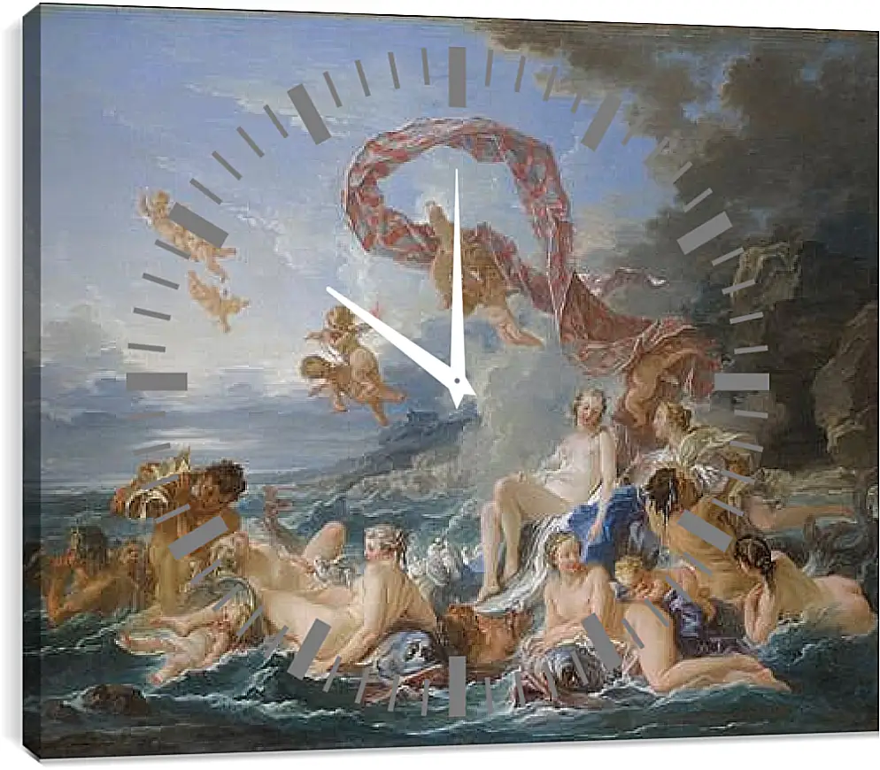 Часы картина - The Triumph of Venus. Франсуа Буше