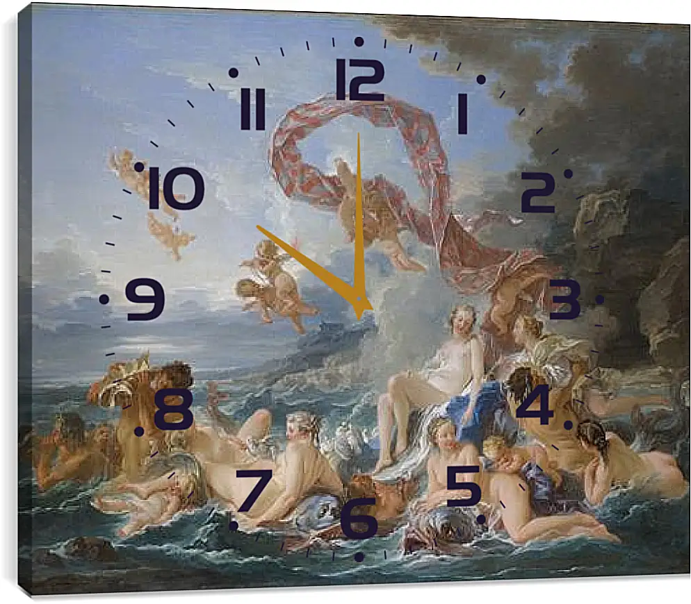Часы картина - The Triumph of Venus. Франсуа Буше