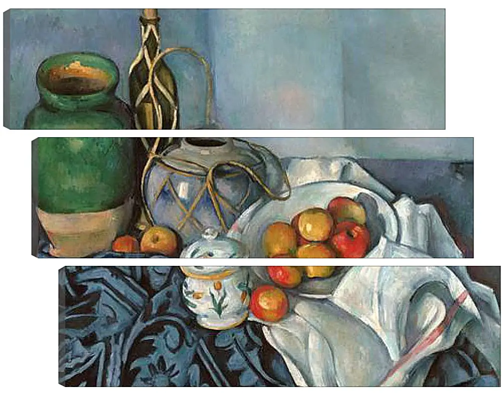 Модульная картина - Still life with apples. Поль Сезанн