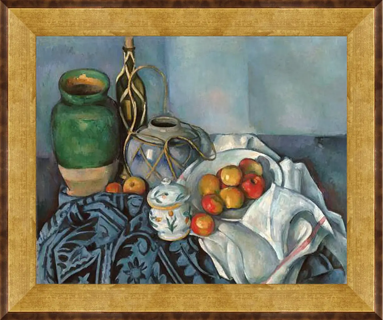 Картина в раме - Still life with apples. Поль Сезанн