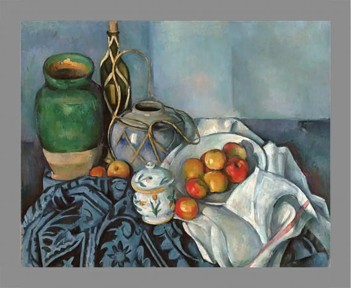 Картина в раме - Still life with apples. Поль Сезанн