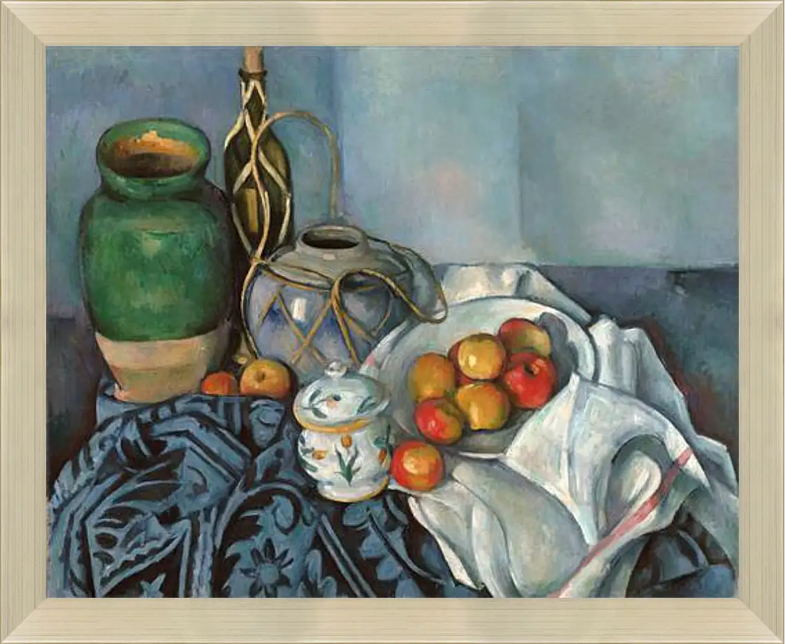 Картина в раме - Still life with apples. Поль Сезанн